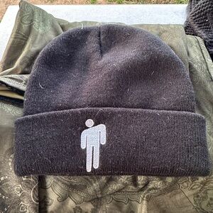 Black Beanie billie eilish Logo